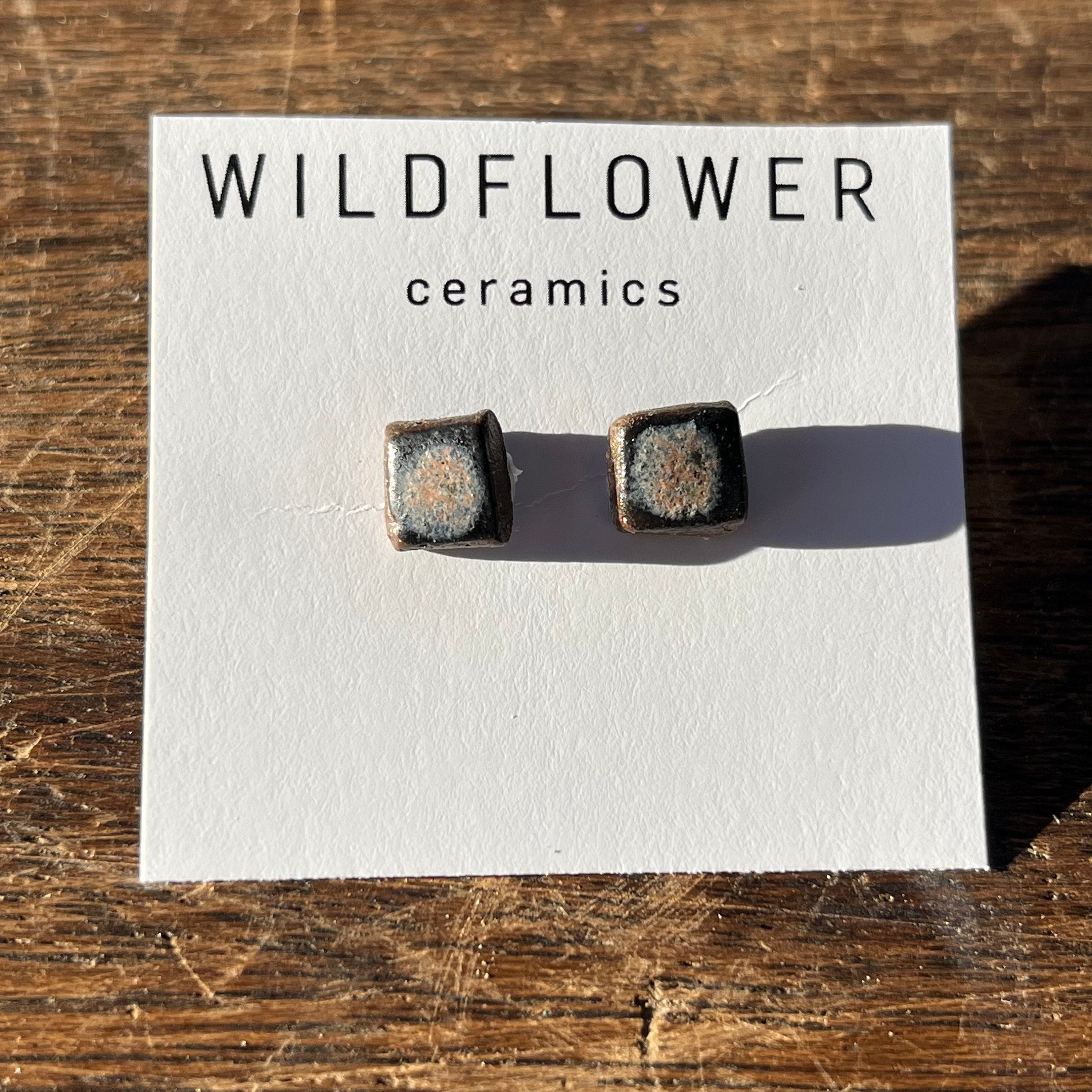 Ceramic sale stud earrings