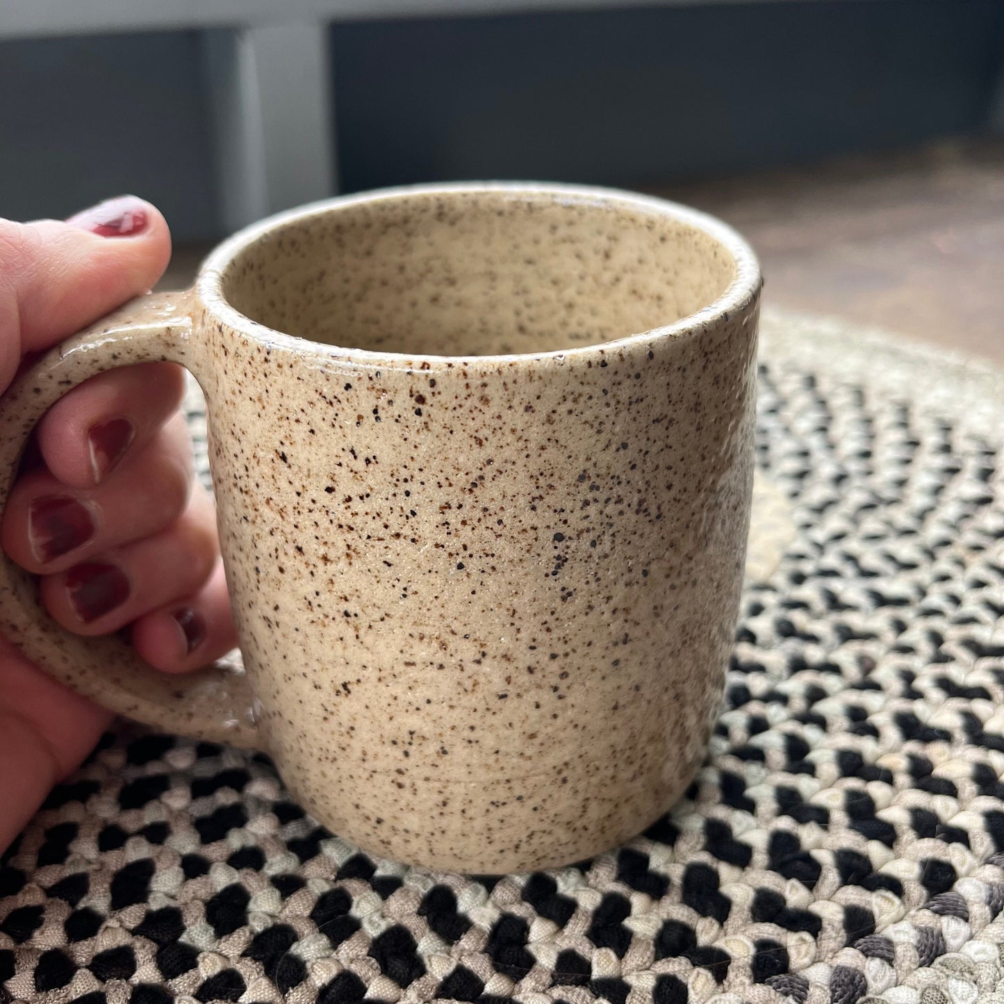 Beige Speckled Ceramic Mug | Ceramic Coffee Mug | Mother's Day Gift