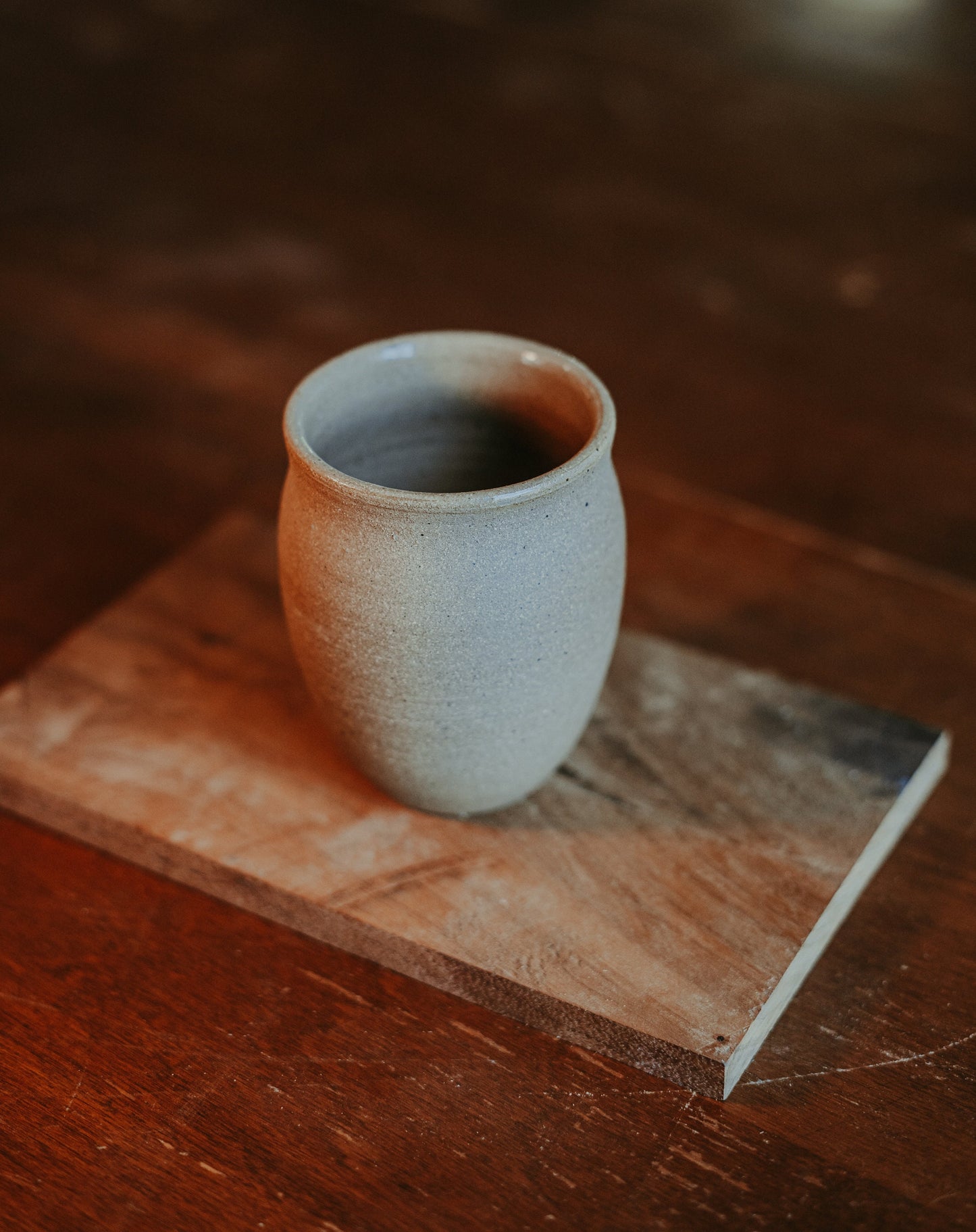 The Chosen Inspired Ceramic Tumbler  First Century Custom Pottery | Natural Finish