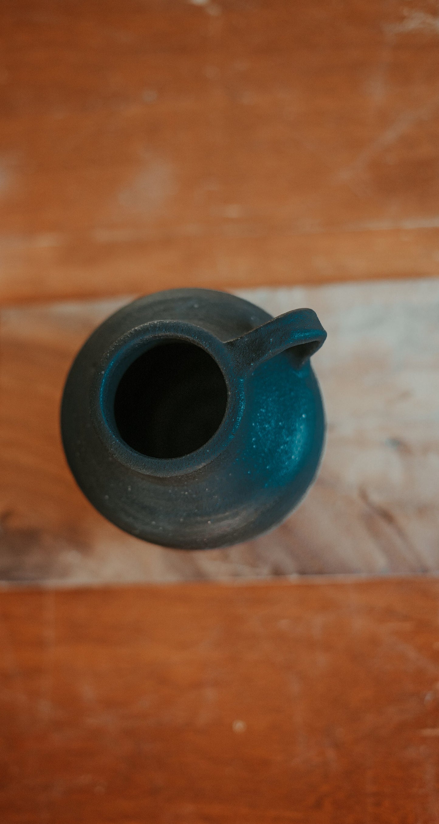 1st Century Inspired Small Pouring Vessel | Matte Black Ceramic | The Chosen Inspired Pottery | 9