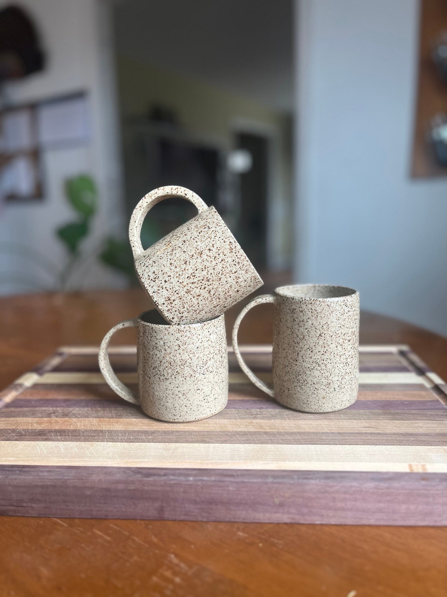 Beige Speckled Ceramic Mug | Ceramic Coffee Mug | Mother's Day Gift