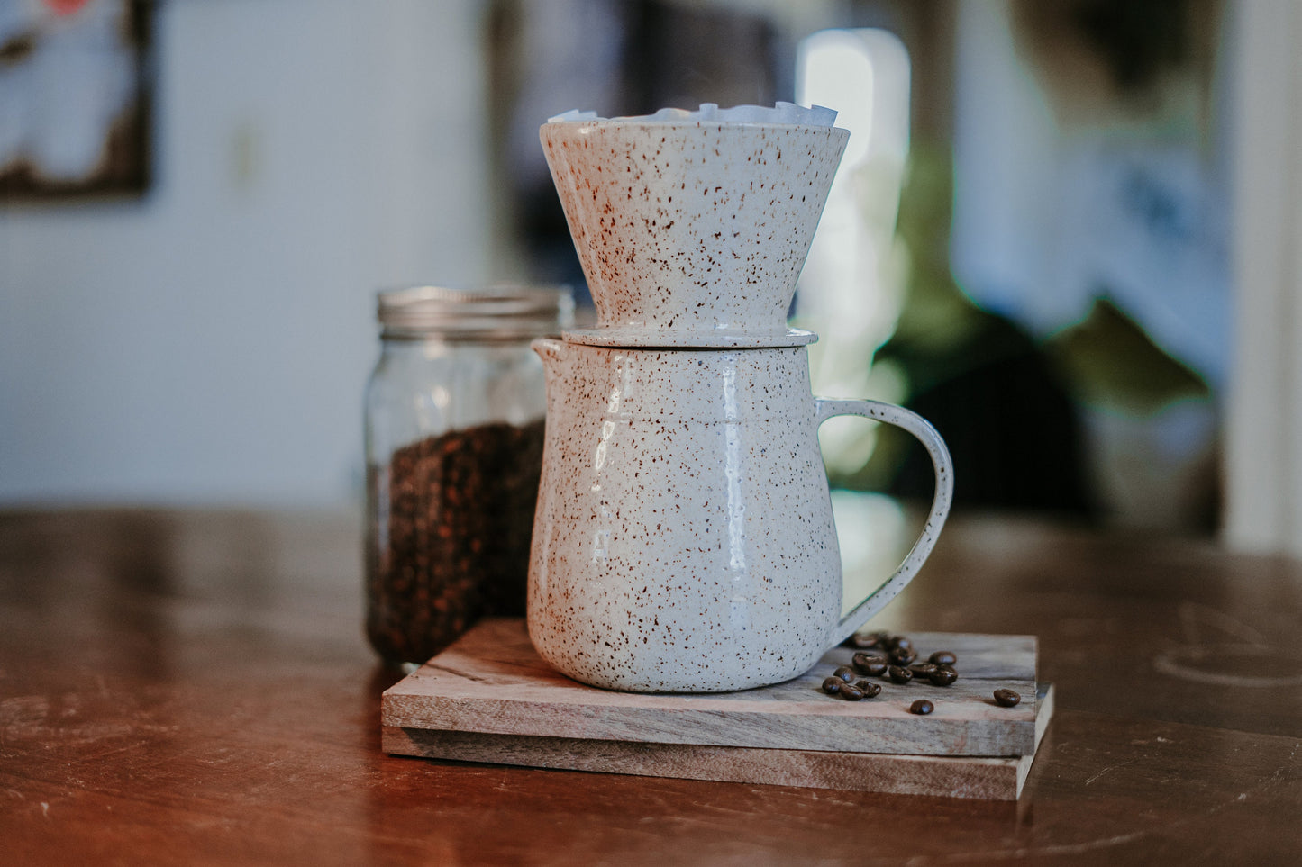 Ceramic Pour Over Set, Coffee Dripper