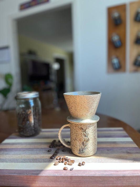 Handmade Ceramic Pour Over Coffee Set – AMĒNAH