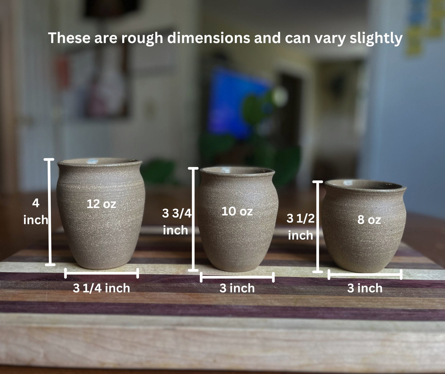 The Chosen Inspired Ceramic Tumbler  First Century Custom Pottery | Natural Finish
