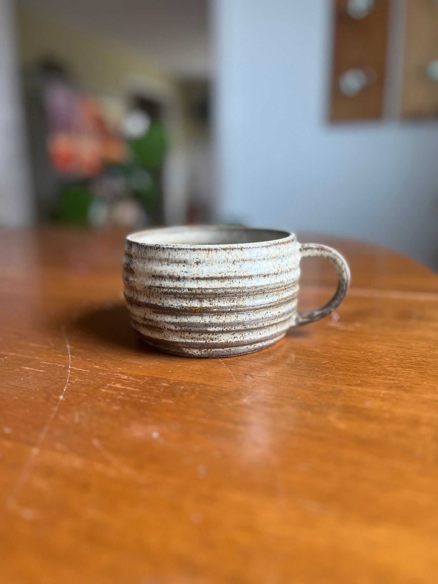 Cappuccino Ceramic Mug | Pottery Soup Mug | Hand Thrown | Father's Day Gift